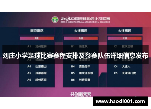 刘庄小学足球比赛赛程安排及参赛队伍详细信息发布